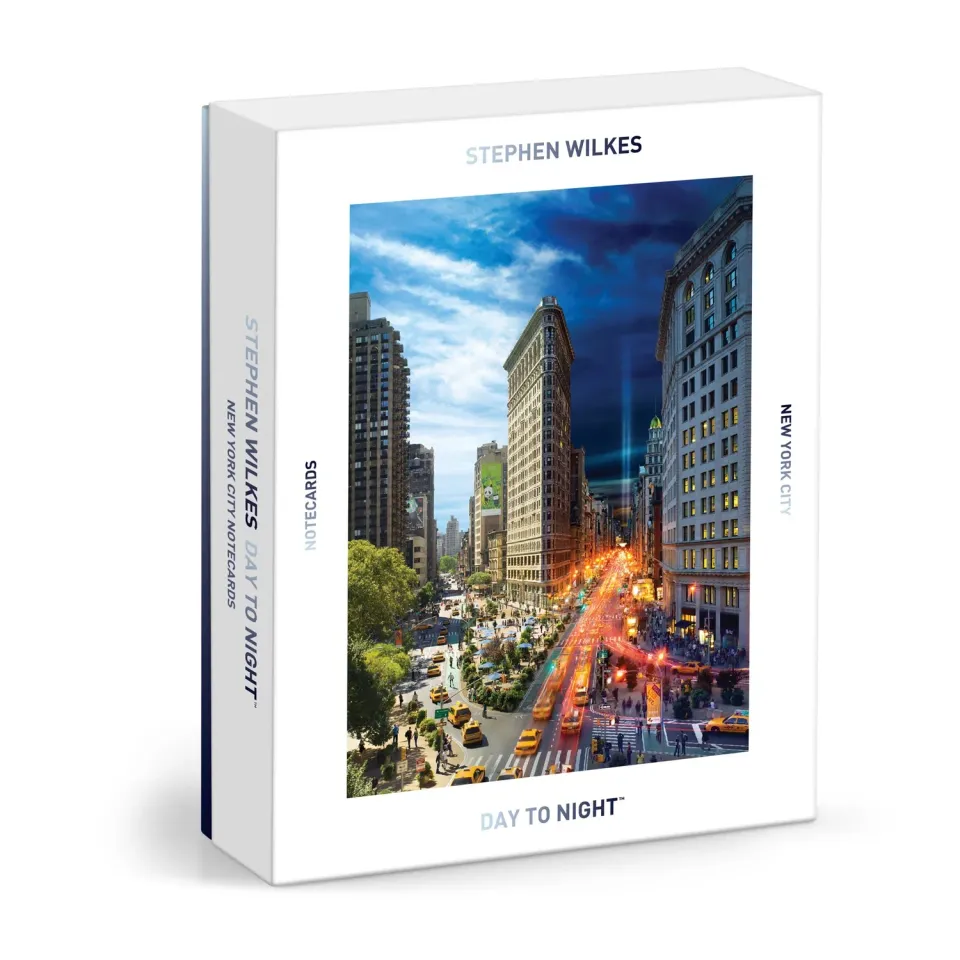 Good Puzzle Co. Day to Night New York City brevkortsæt 16 stk med kuverter