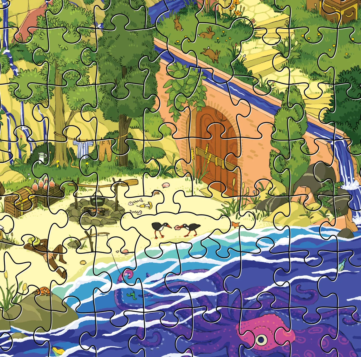 Magic Puzzle Company Golden Goose puslespil eventyr