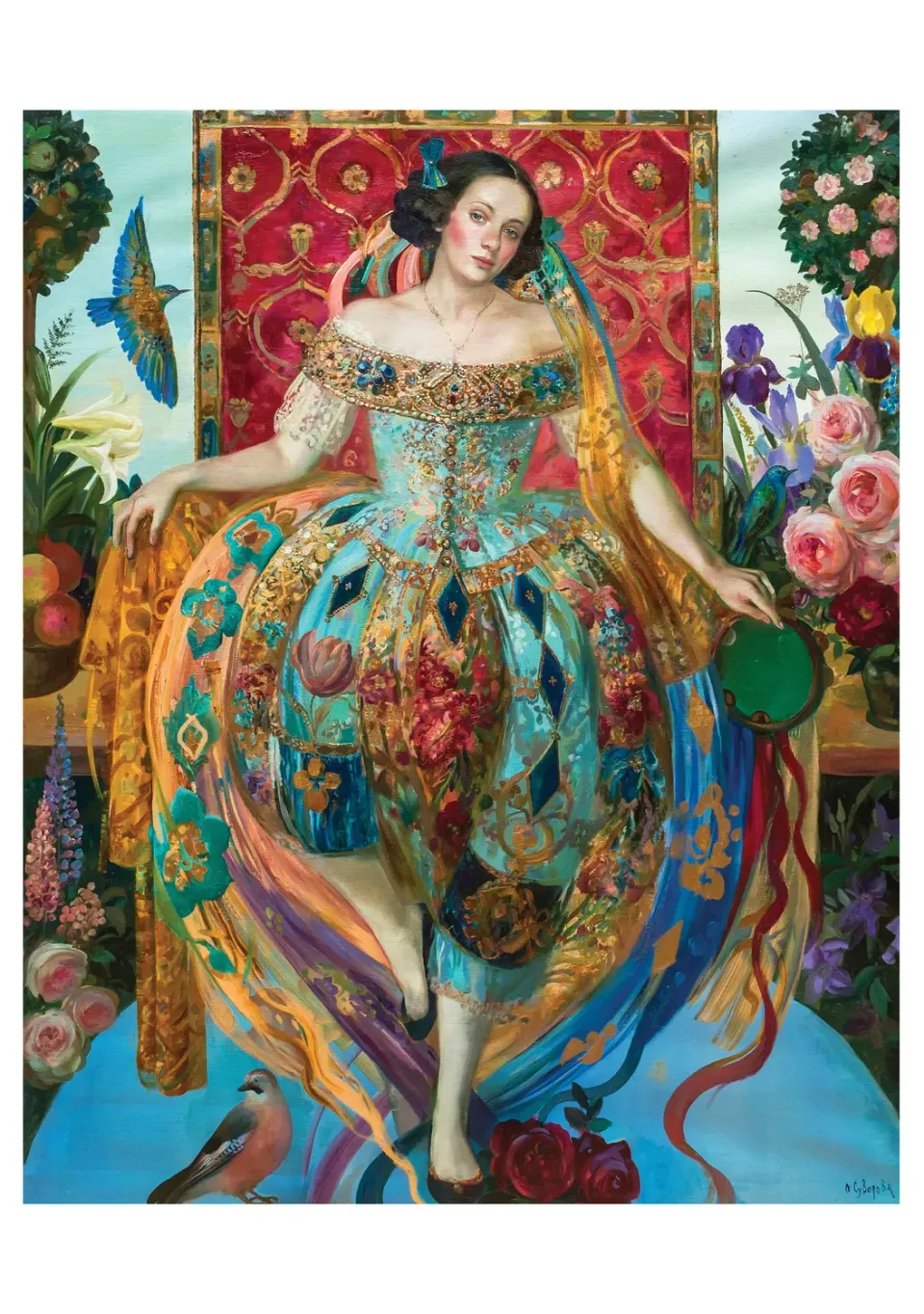 Pomegranate Olga Suvorova Commedia dell'arte fødselsdagskort