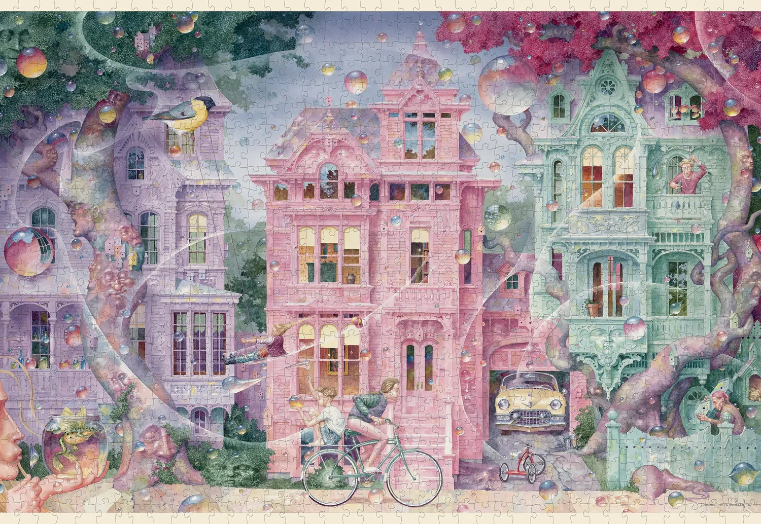Pomegranate Merriam Bubble Street puslespil 1000 brikker