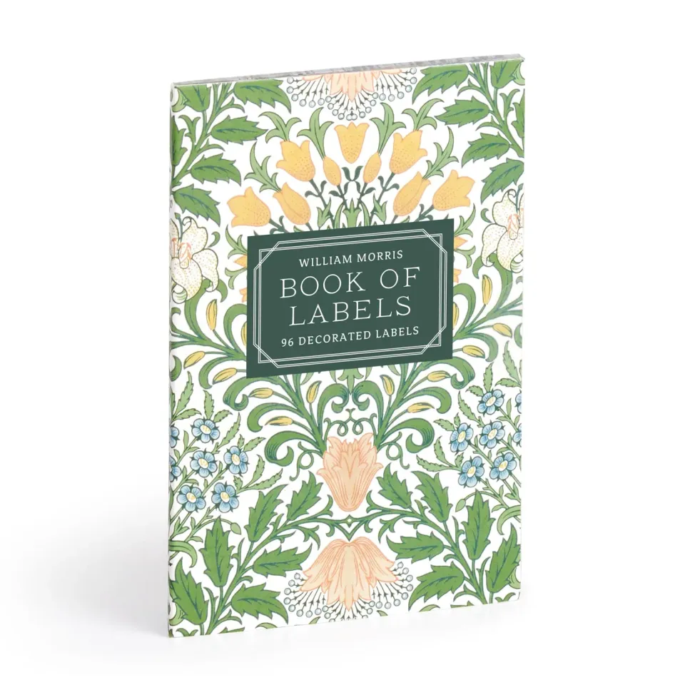 Galison William Morris Book of Labels 80 stk blomster