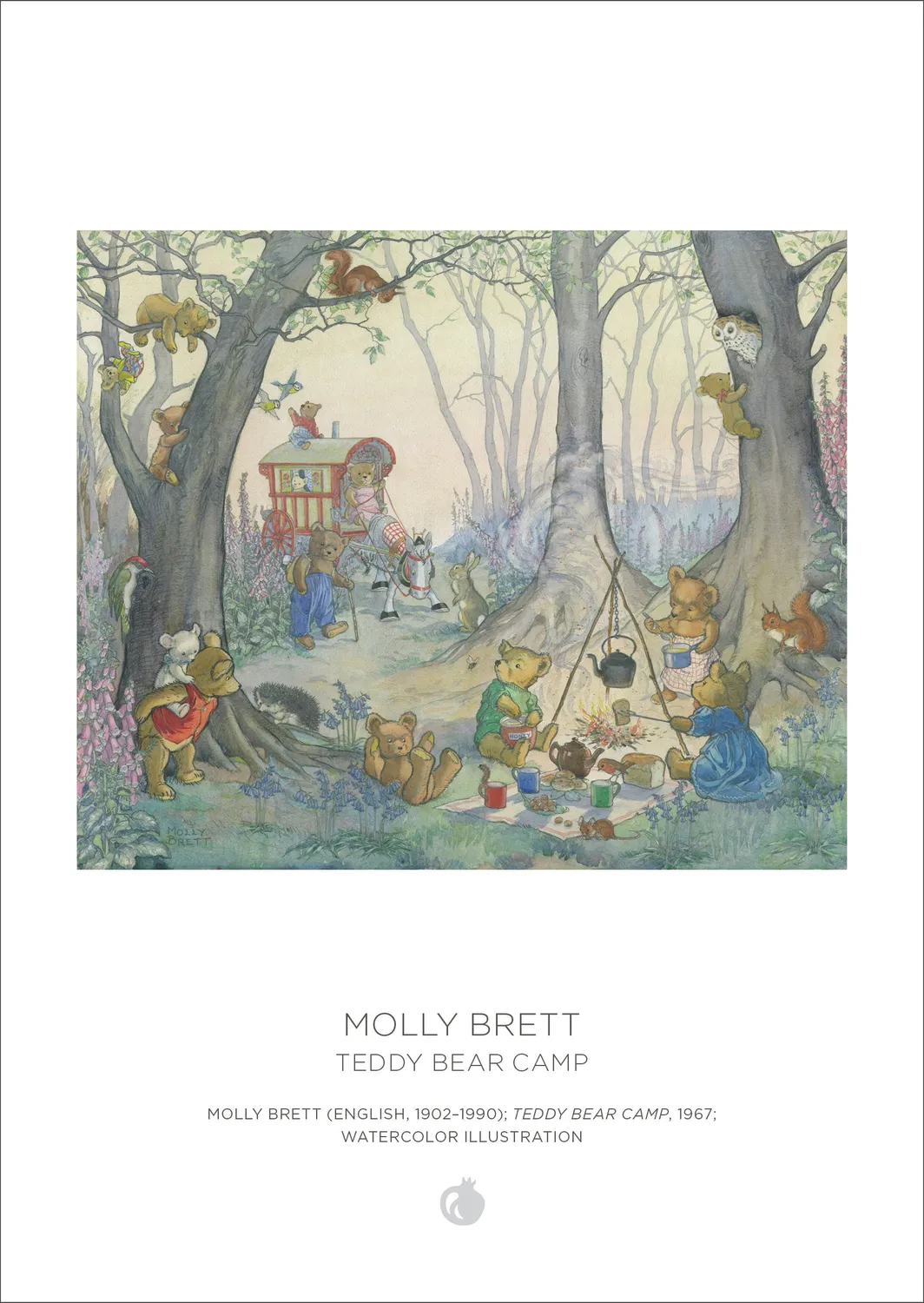 Pomegranate Molly Brett Woodland Adventures puslespil 120 brikker