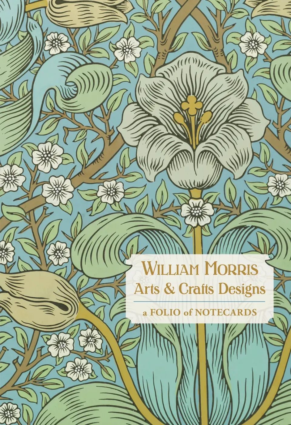 Pomegranate William Morris Arts Crafts kortmappe blomster