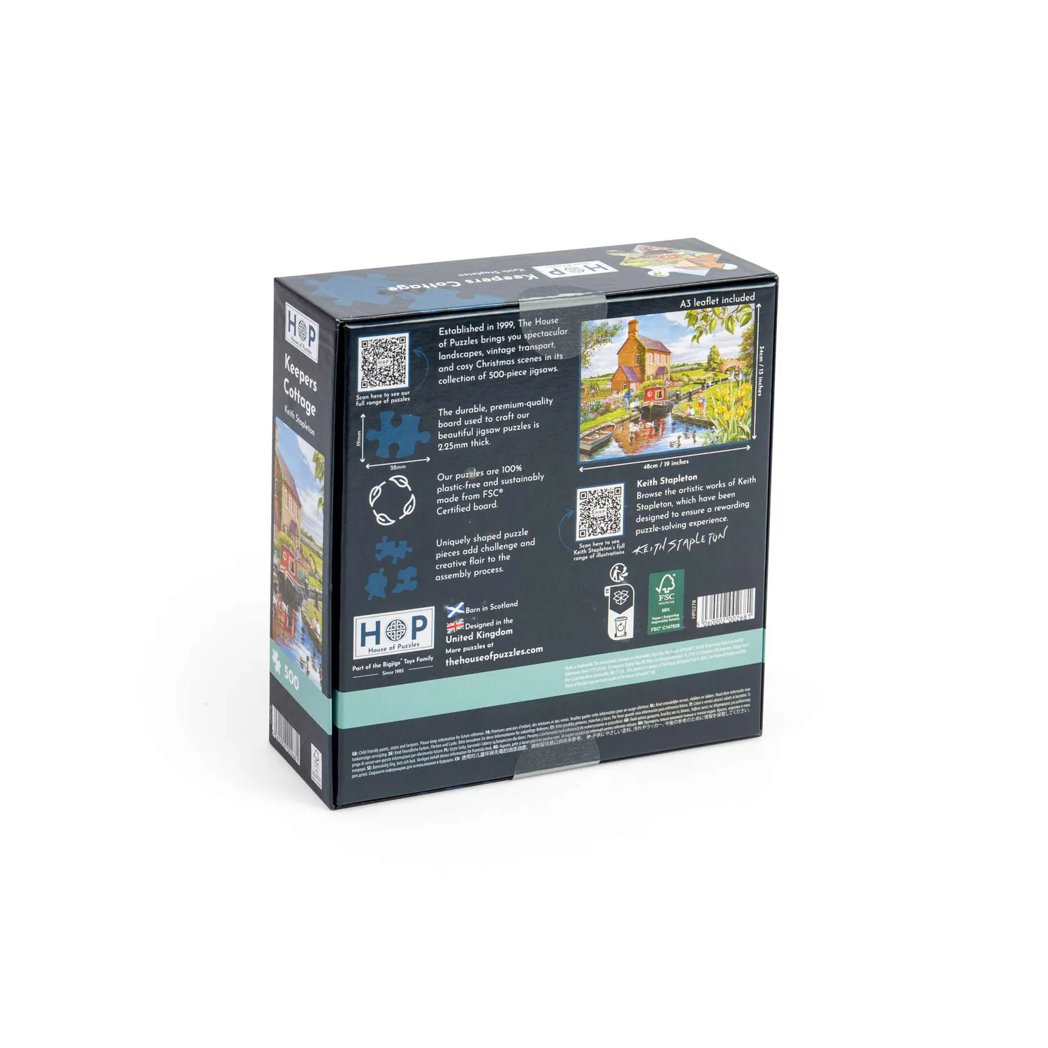 House of Puzzle Keepers Cottage puslespil 500 brikker hus