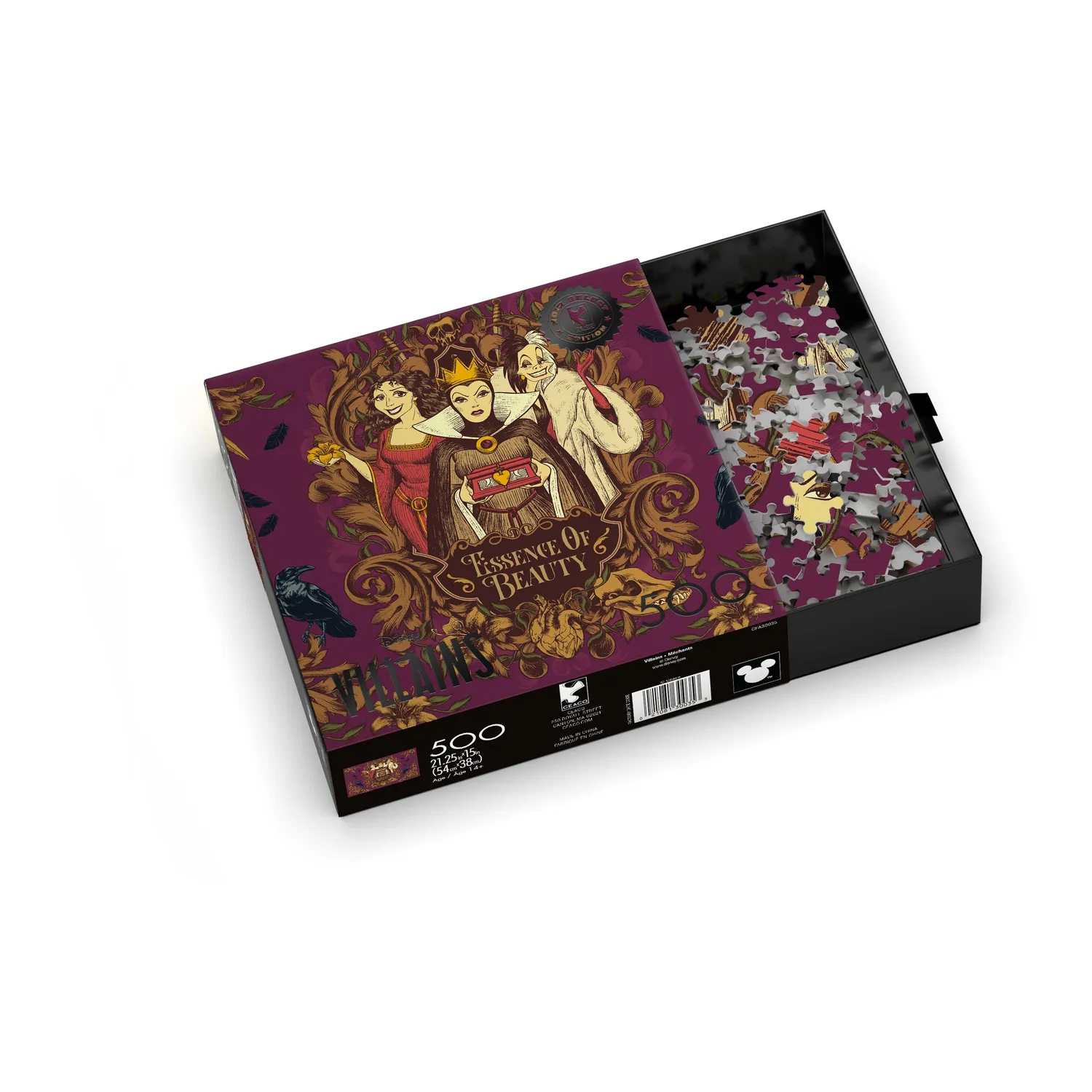 Ceaco Disney Villains Essence of Beauty puslespil 500 brikker