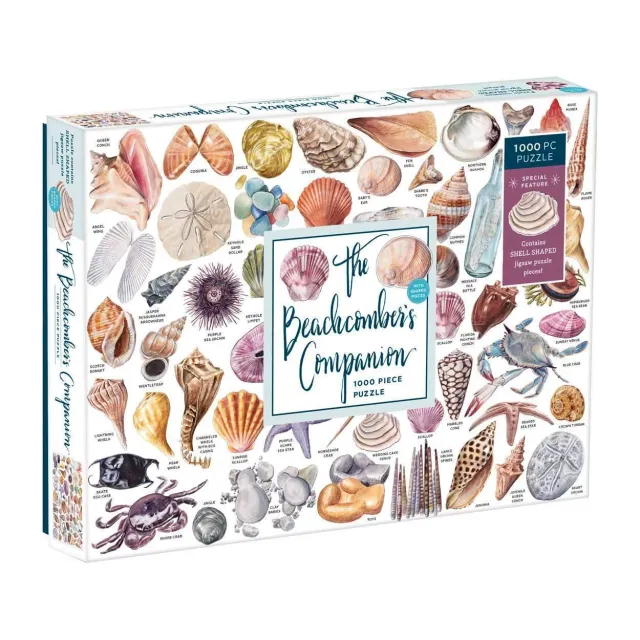 Galison Beachcombers Companion puslespil 1000 brikker muslinger