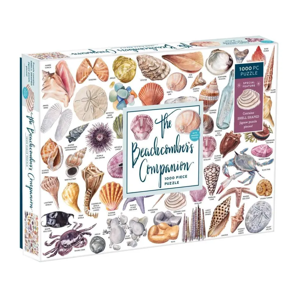 Galison Beachcombers Companion puslespil 1000 brikker muslinger