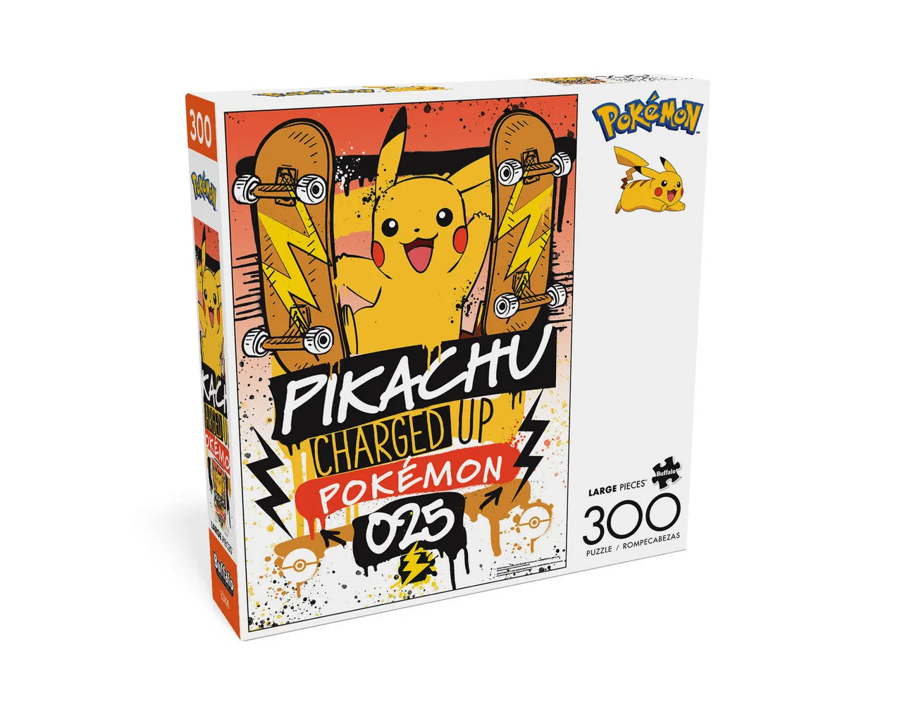Buffalo Games Pokémon Charged Up puslespil 300 brikker store brikker