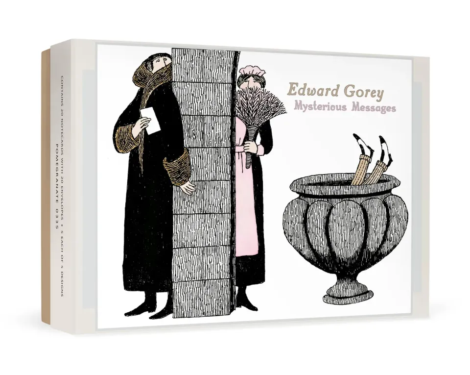 Pomegranate Gorey Mysterious Messages brevkort 20 stk humor