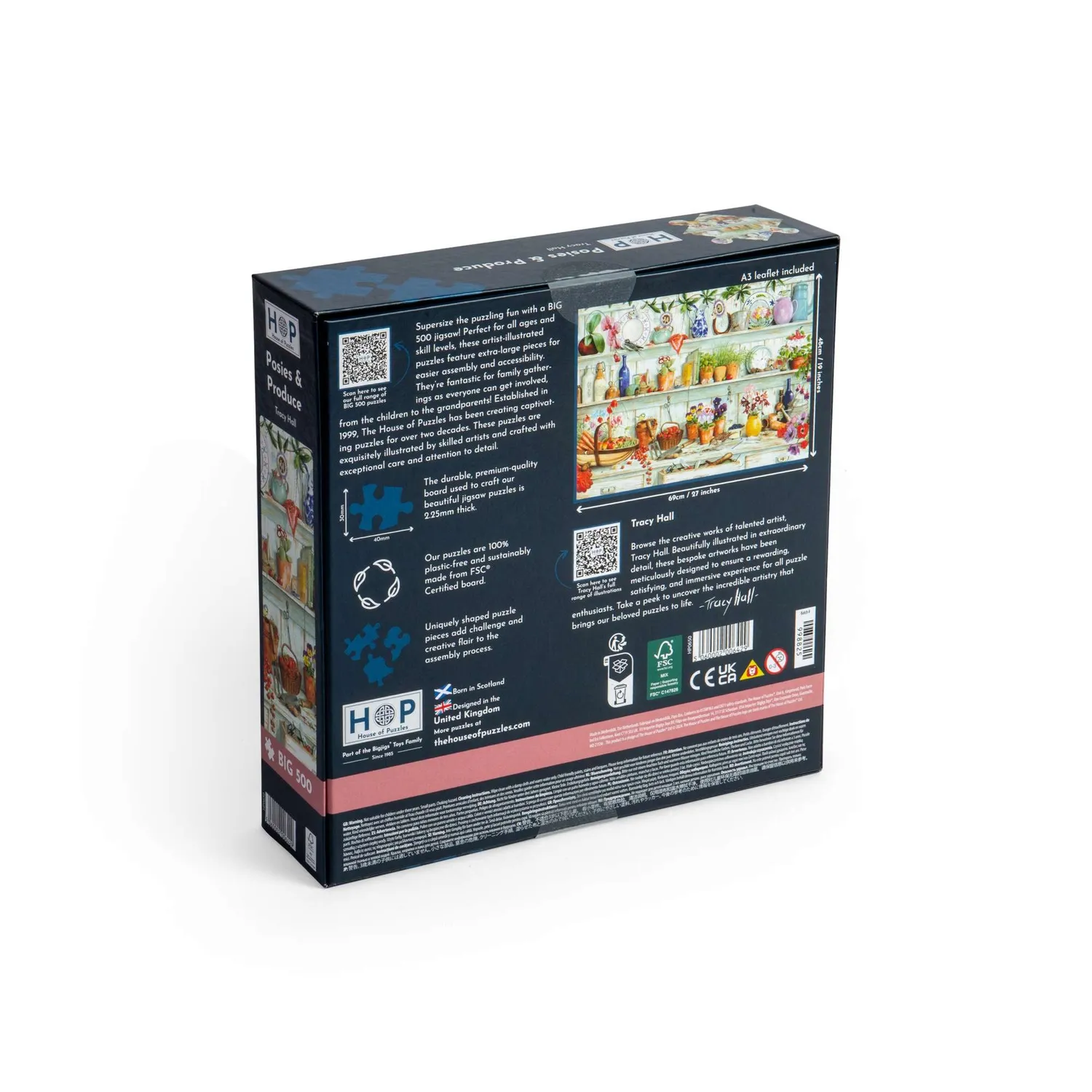 House of Puzzles BIG 500 Posies & Produce puslespil blomsterhave