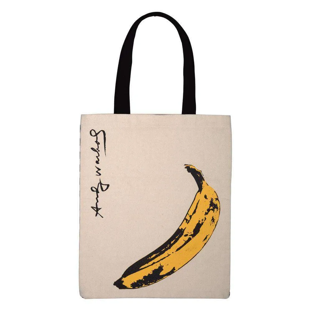 Galison Andy Warhol Banana mulepose bomuld gul banan