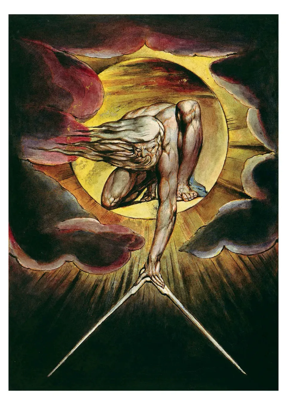 Pomegranate William Blake Ancient of Days postkort
