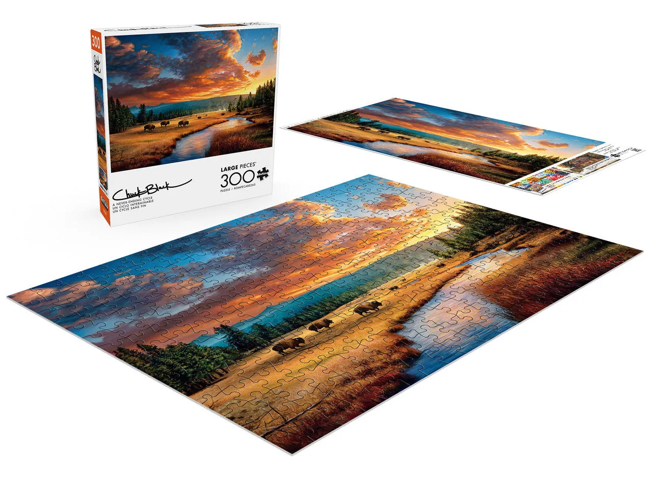 Buffalo Games A Never-Ending Cycle puslespil 300 store brikker