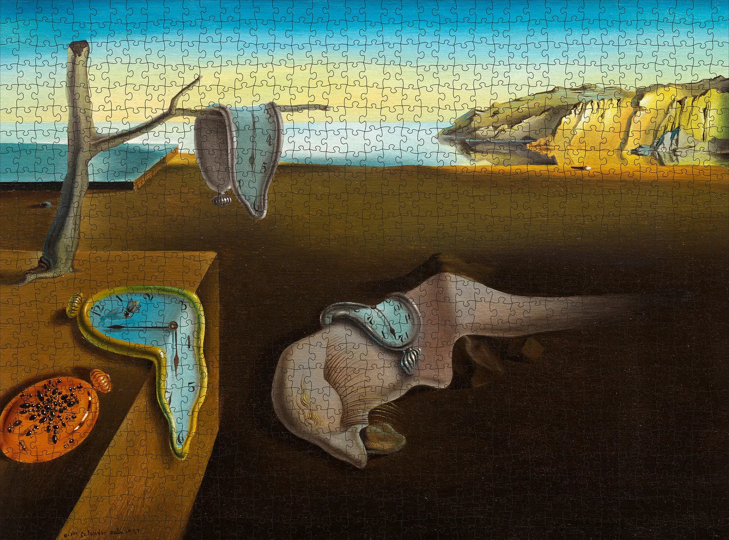Pomegranate Dalí Persistence of Memory puslespil 1000 brikker