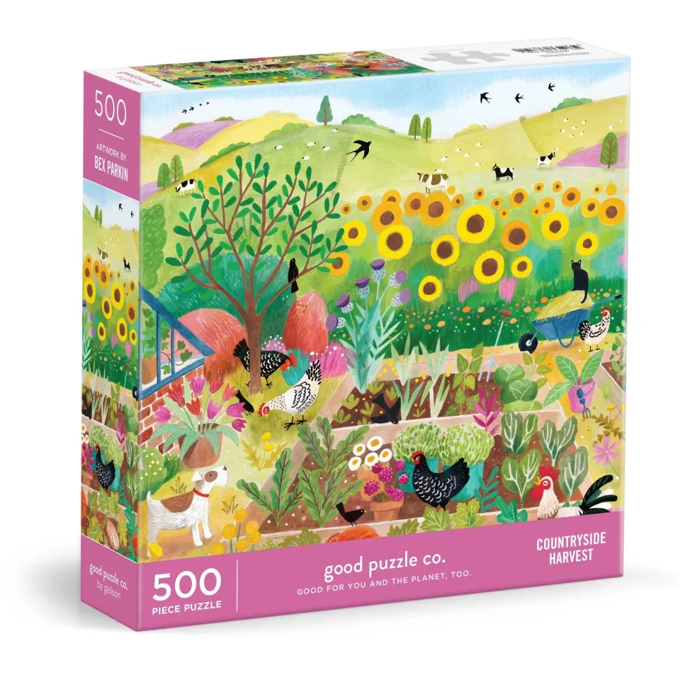 Good Puzzle Co. Countryside Harvest puslespil 500 brikker landskab