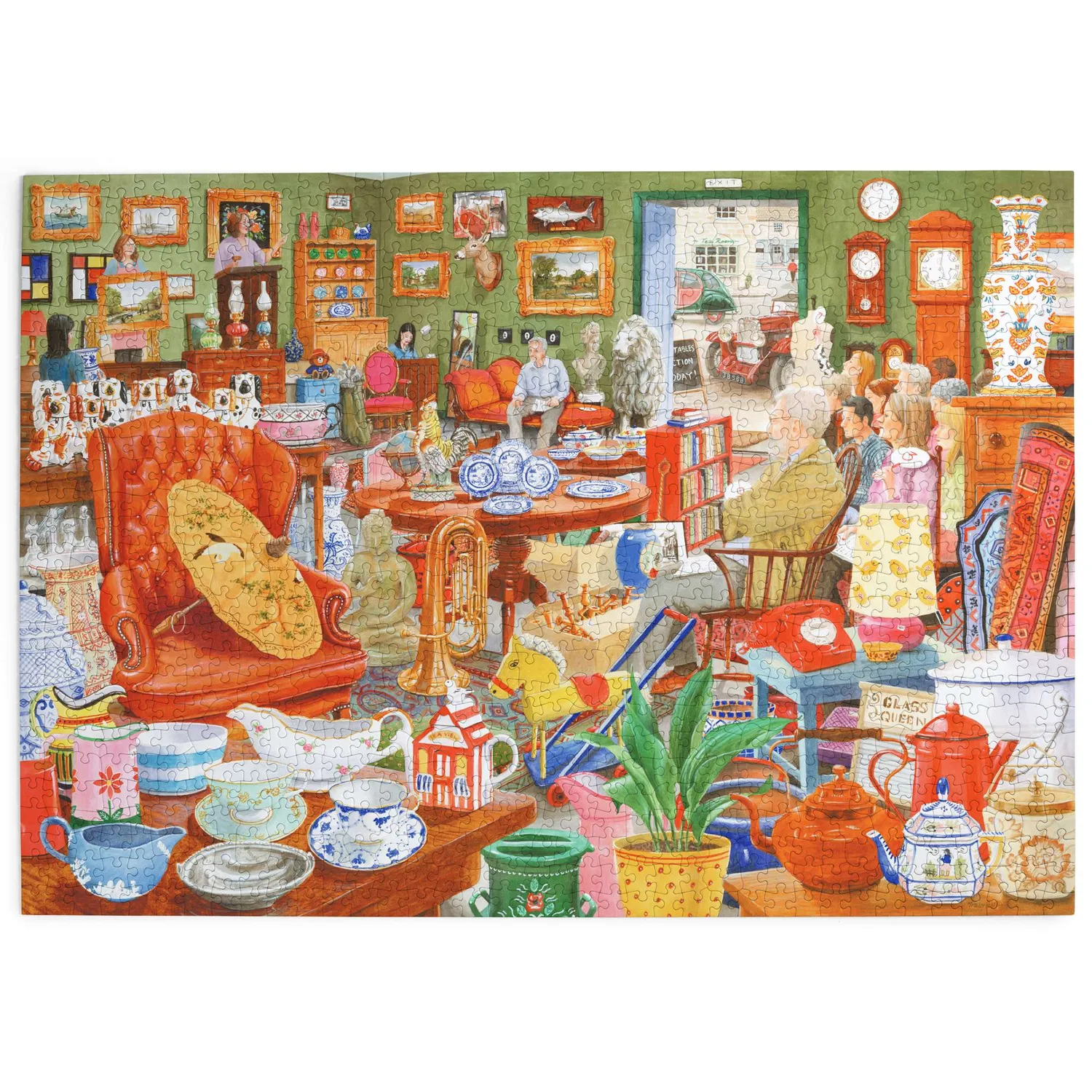 House of Puzzles Going Going Gone puslespil 1000 brikker auktion