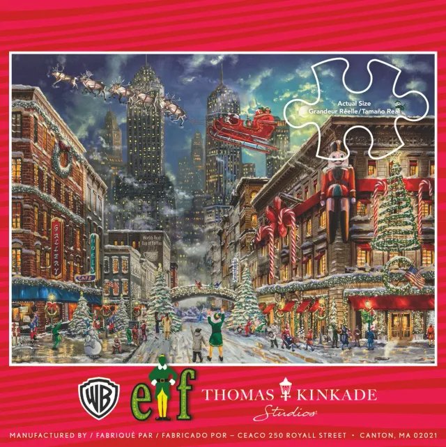 Ceaco Thomas Kinkade Elf V2 puslespil 100 brikker jul