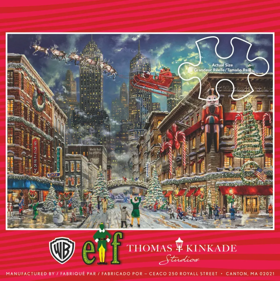 Ceaco Thomas Kinkade Elf V2 puslespil 100 brikker jul
