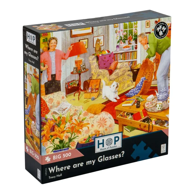 House of Puzzle BIG Where are my Glasses 500 brikker puslespil