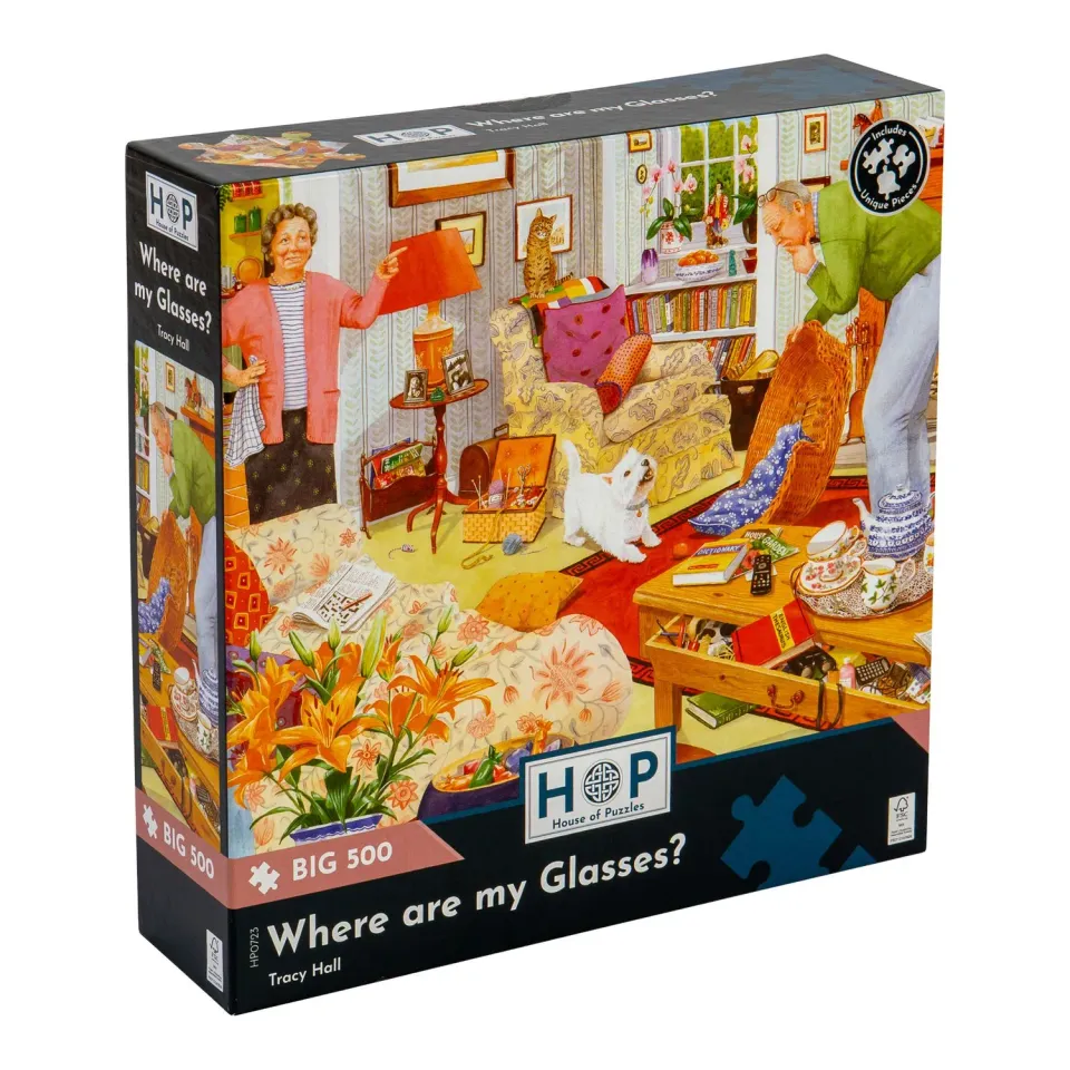 House of Puzzle BIG Where are my Glasses 500 brikker puslespil