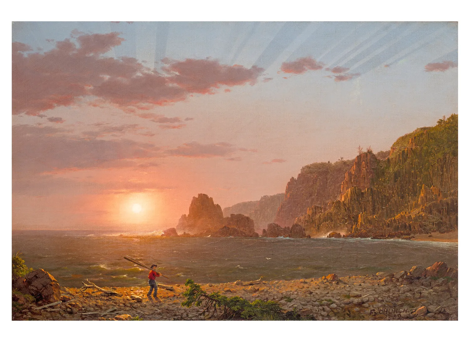 Pomegranate Hudson River School postkortbog 30 stk