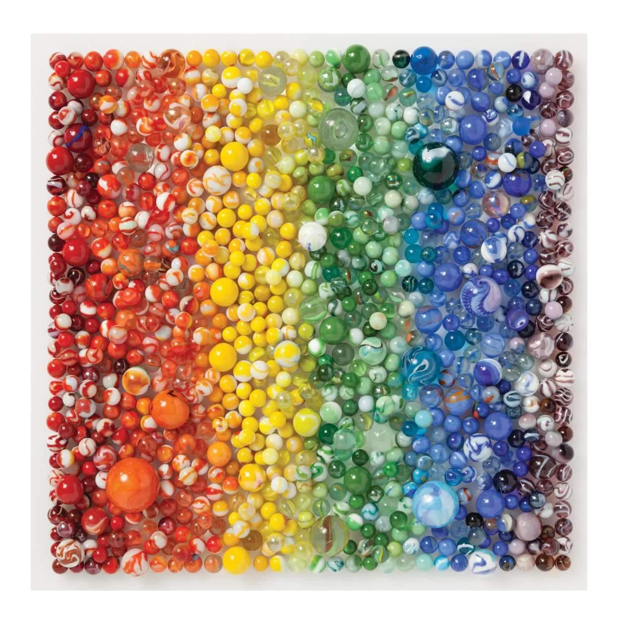 Good Puzzle Co. Rainbow Marbles puslespil 500 brikker rund