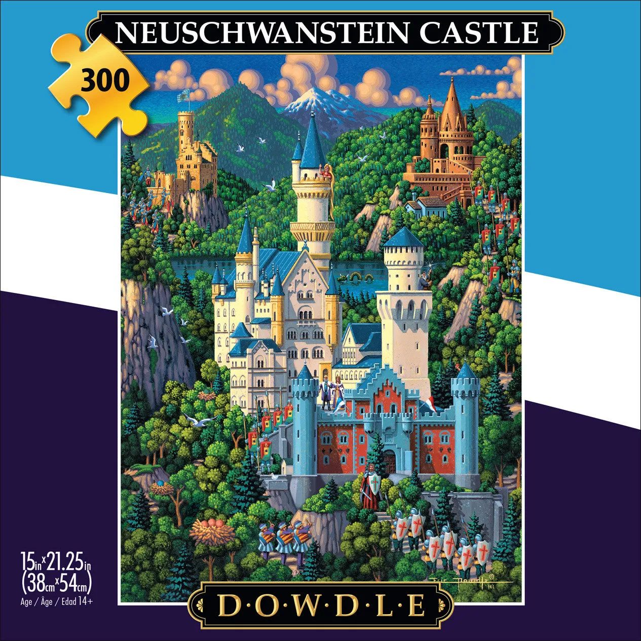 Buffalo Games Eric Dowdle Neuschwanstein Castle puslespil 300 brikker