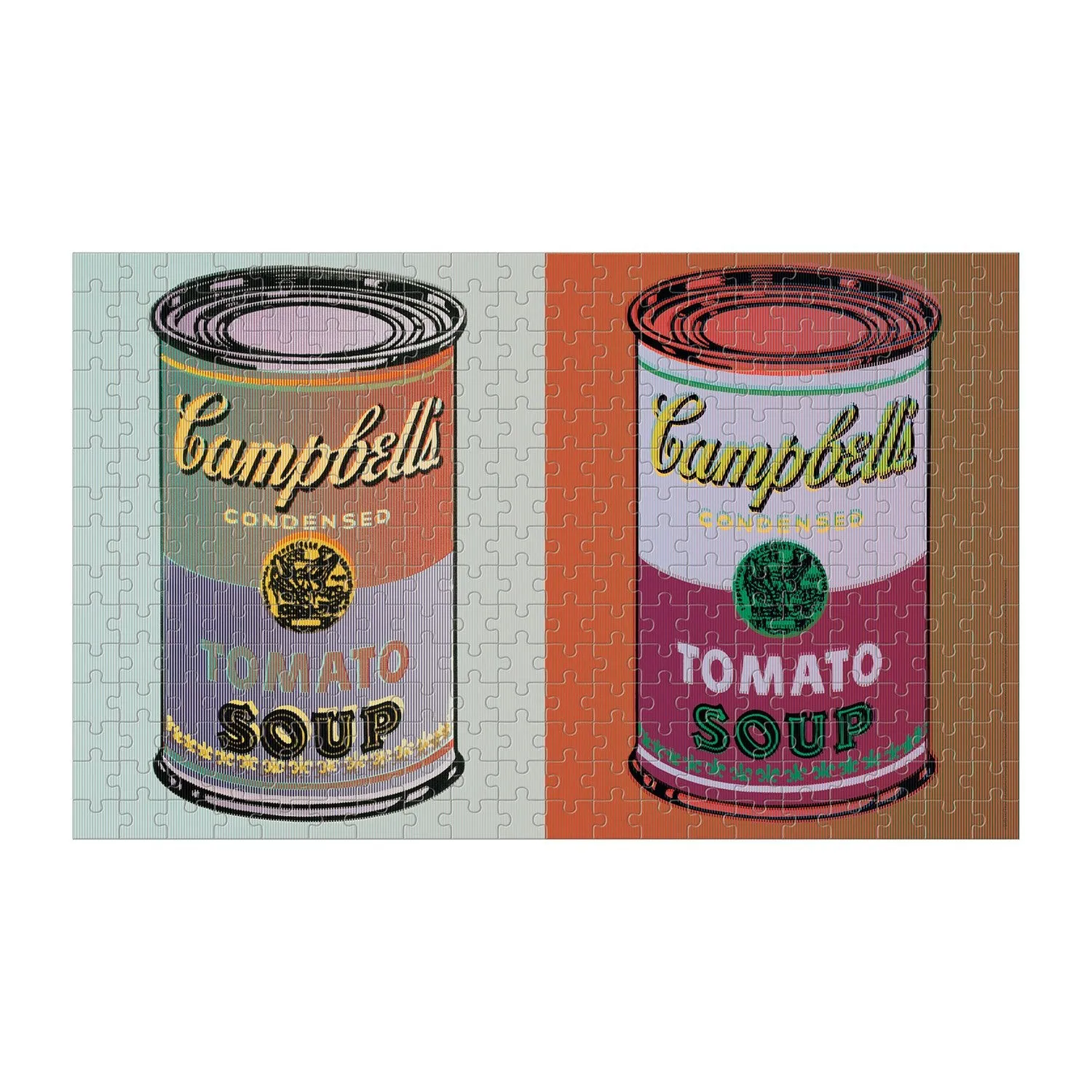Galison Andy Warhol Soup Cans puslespil 300 brikker lenticular