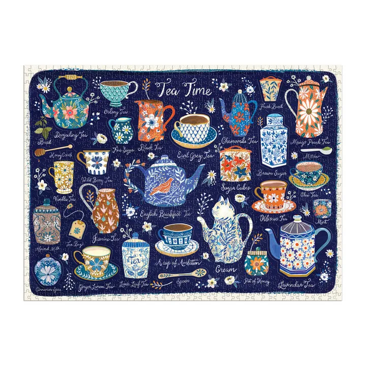 Good Puzzle Tea Time puslespil 1000 brikker formede