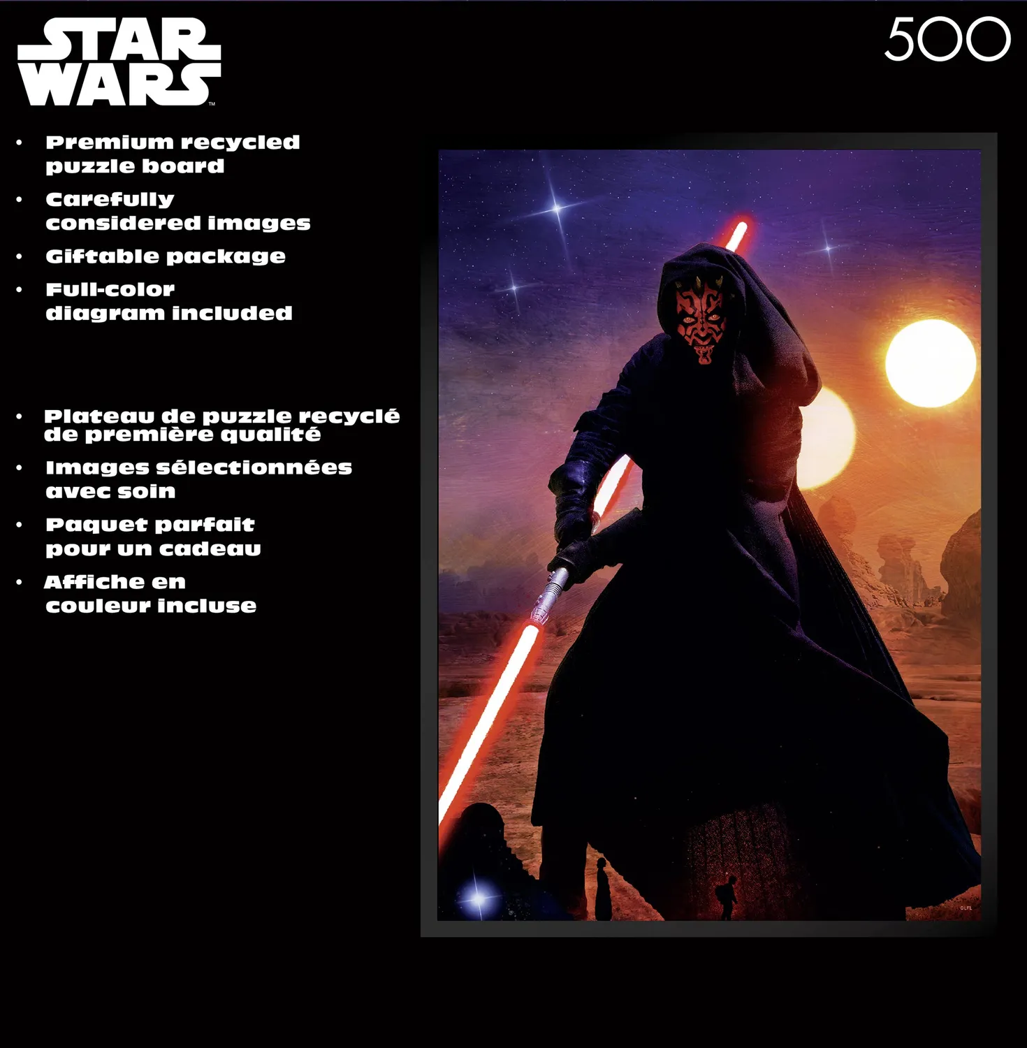 Buffalo Games Noir Select Star Wars Sinister Shadow puslespil 500 brikker