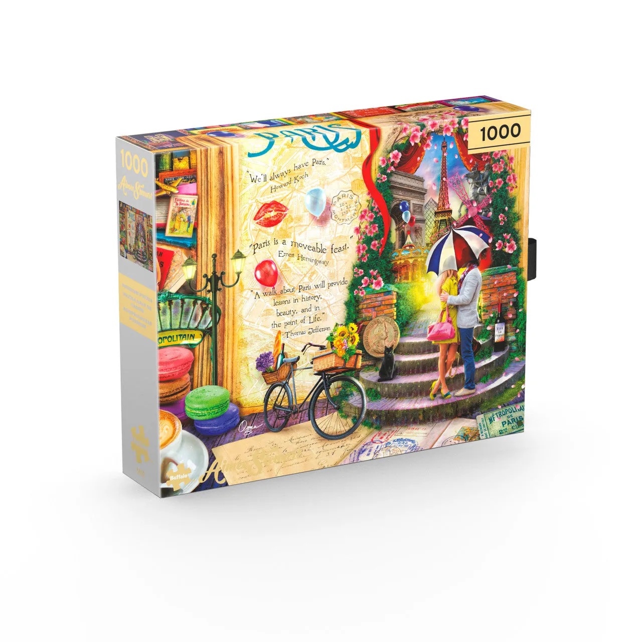 Buffalo Games Gold Life is an Open Book Paris puslespil 1000 brikker