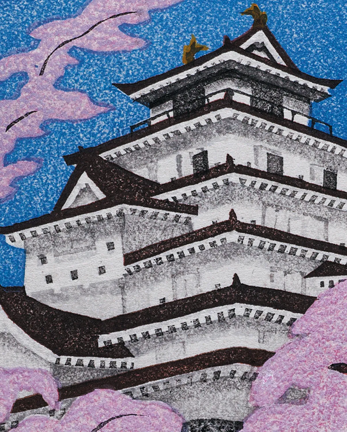Pomegranate Kazuyuki Ohtsu Tsuruga Castle bogmærke Japan