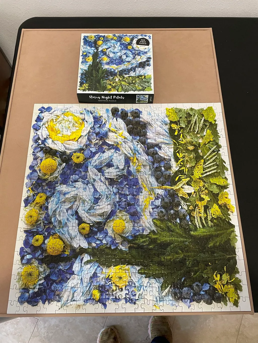 Galison Collins Starry Night Petals 500 puslespil 500 brikker blomst