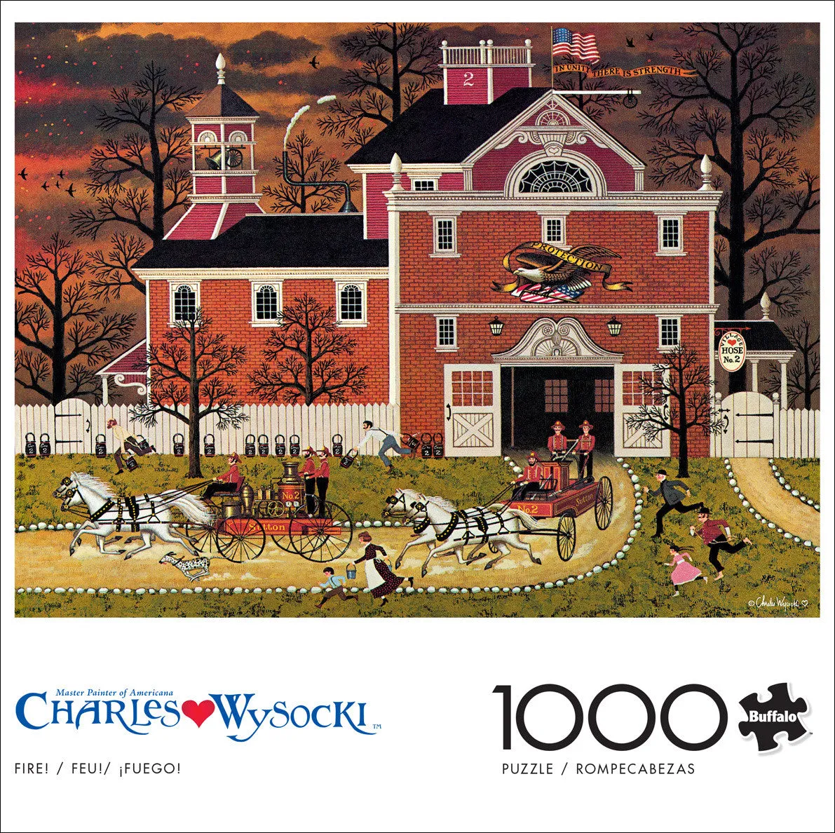 Buffalo Games Charles Wysocki Fire! puslespil 1000 brikker nostalgi