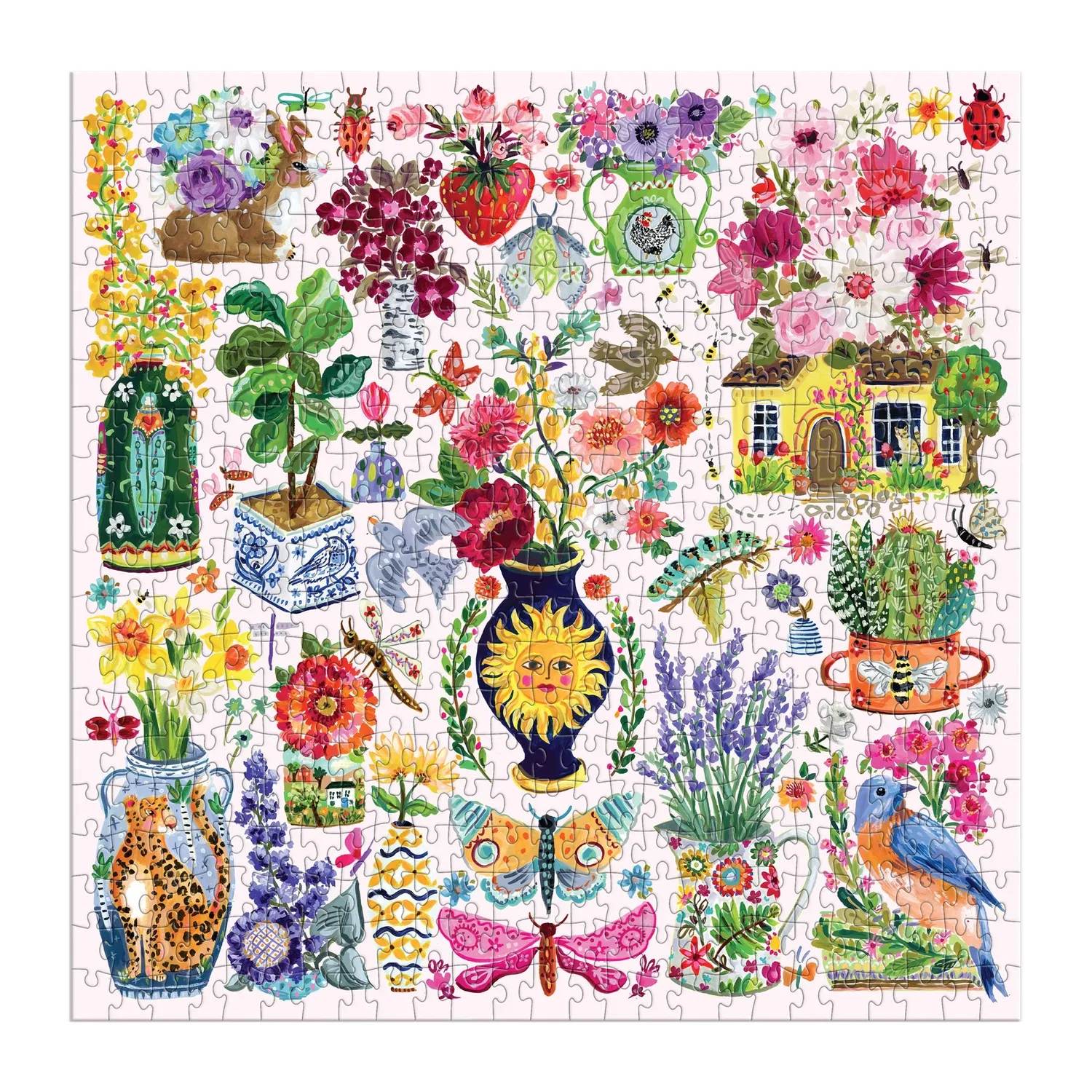 Good Puzzle Co. Buzzy Bouquets puslespil 500 brikker blomster