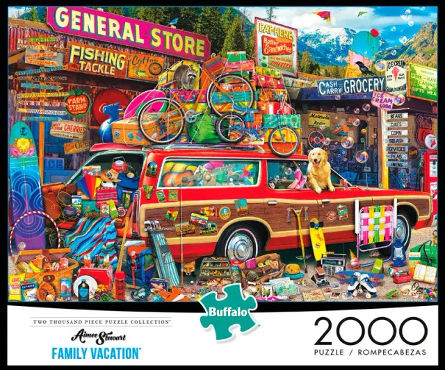 Buffalo Games Aimee Stewart Family Vacation puslespil 2000 brikker sommer