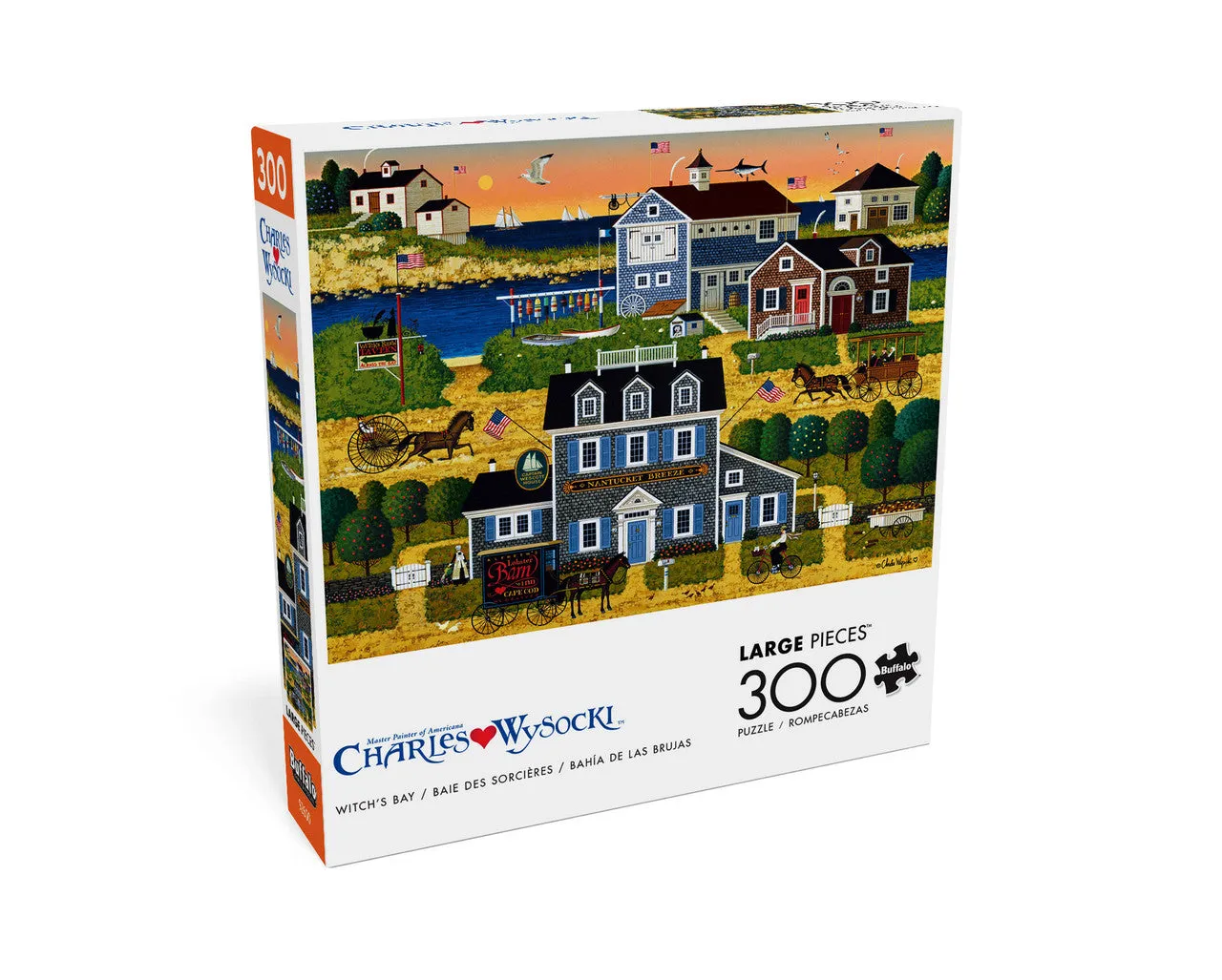 Buffalo Games Wysocki Witch's Bay puslespil 300 store brikker kyst