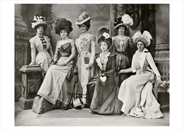 Pomegranate The Gaiety Girls postkort 1898 foto