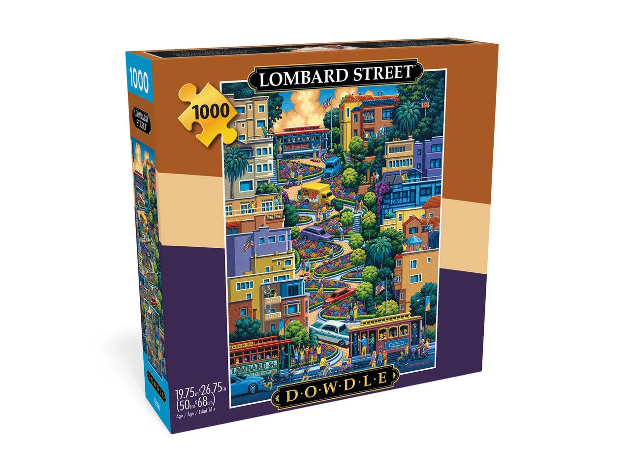 Buffalo Games Eric Dowdle Lombard Street puslespil 1000 brikker by