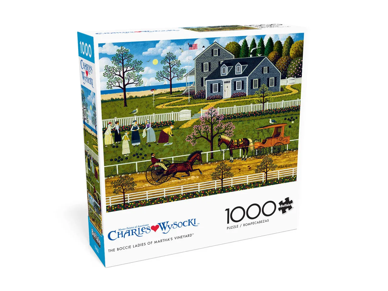 Buffalo Games Charles Wysocki Boccie Ladies puslespil 1000 brikker
