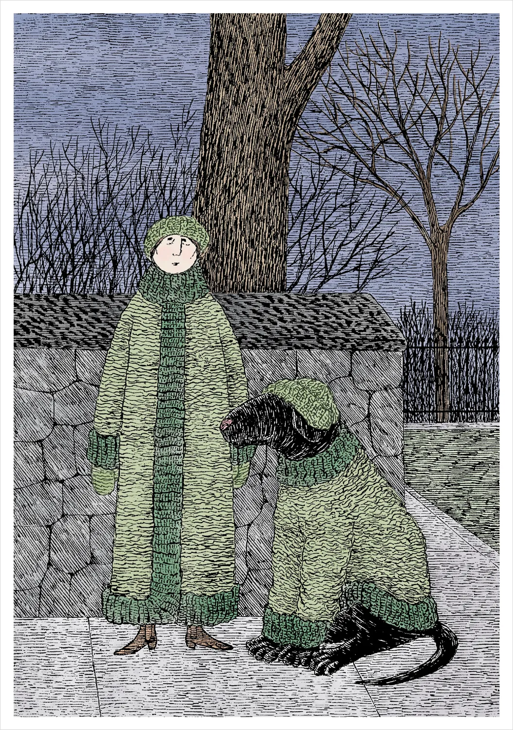 Pomegranate Edward Gorey Murderesses kortæske 20 stk