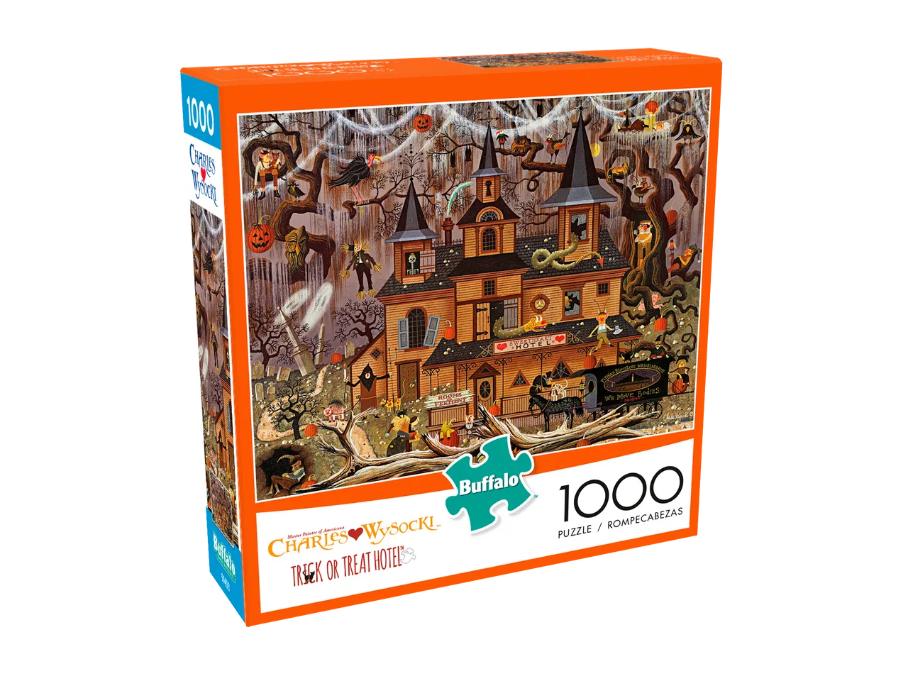 Buffalo Games Wysocki Trick or Treat Hotel puslespil 1000 brikker