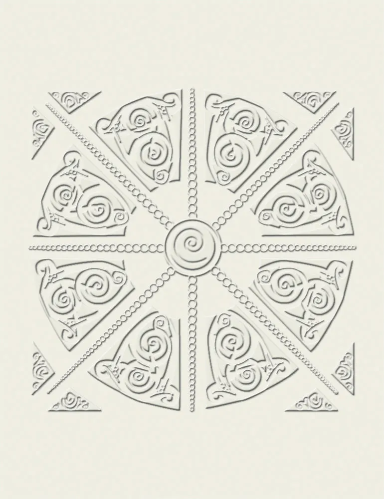 Pomegranate Louis Sullivan Designs kortæske 12 stk præget
