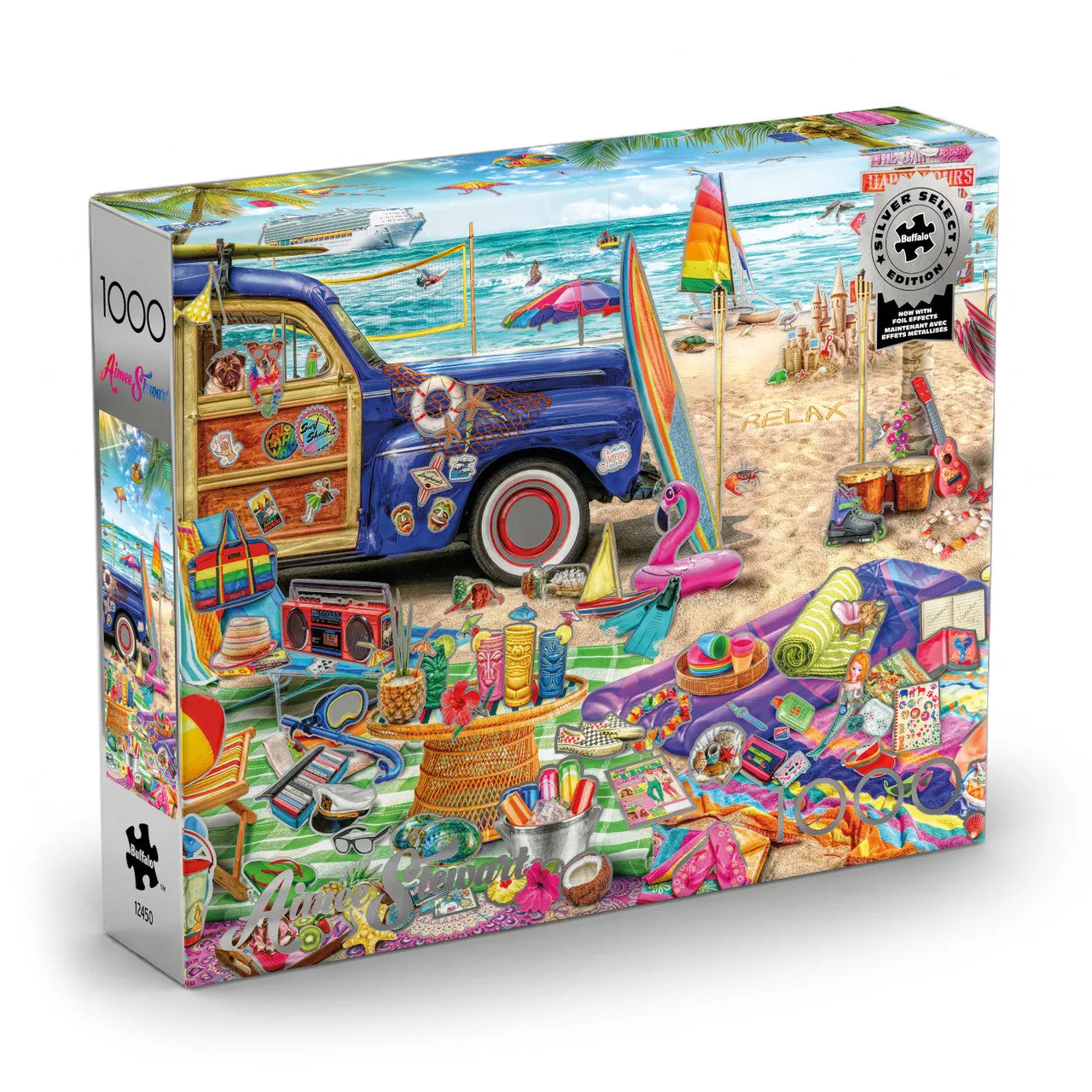 Buffalo Games Silver Select Beach Vacation puslespil 1000 brikker strand