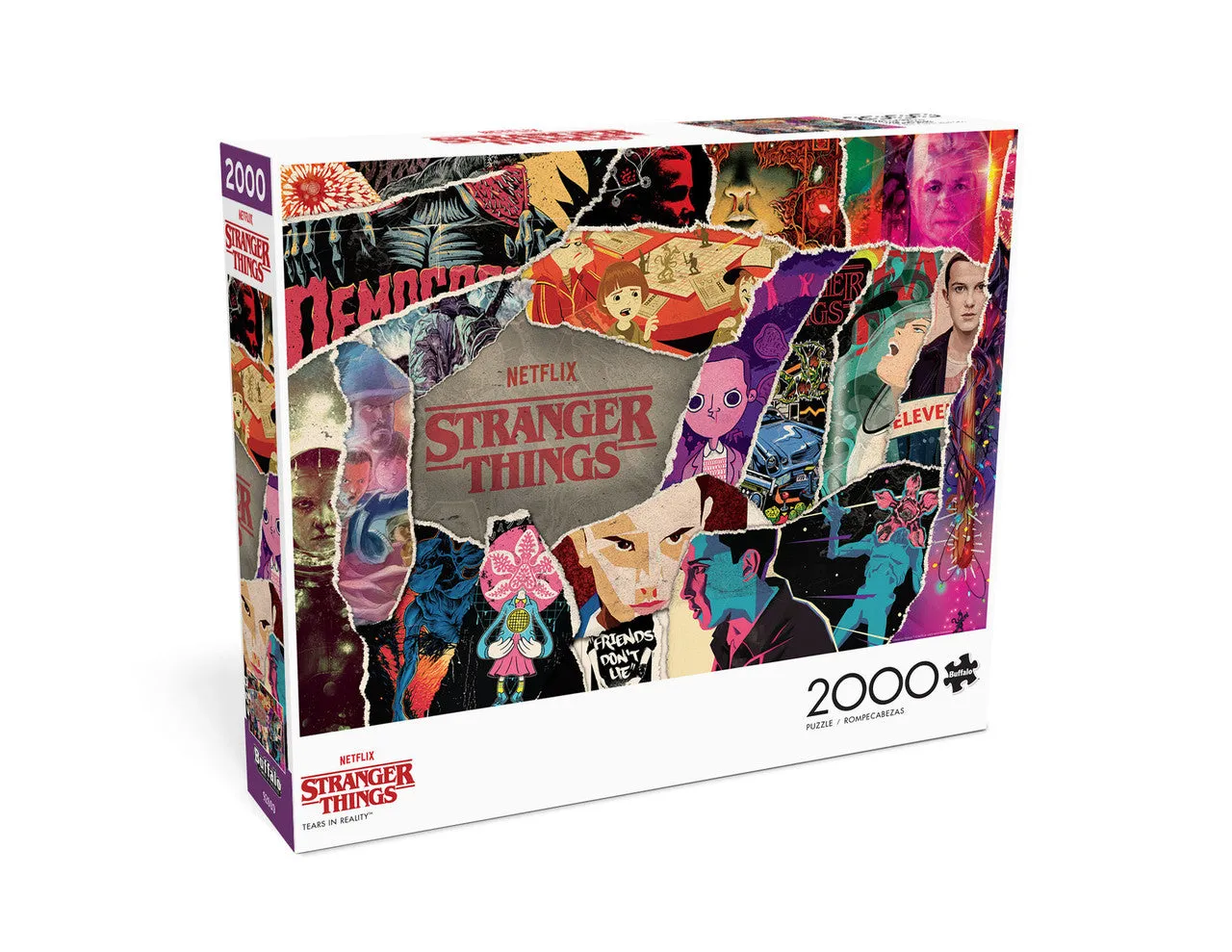 Buffalo Games Stranger Things Tears in Reality puslespil 2000 brikker mørk