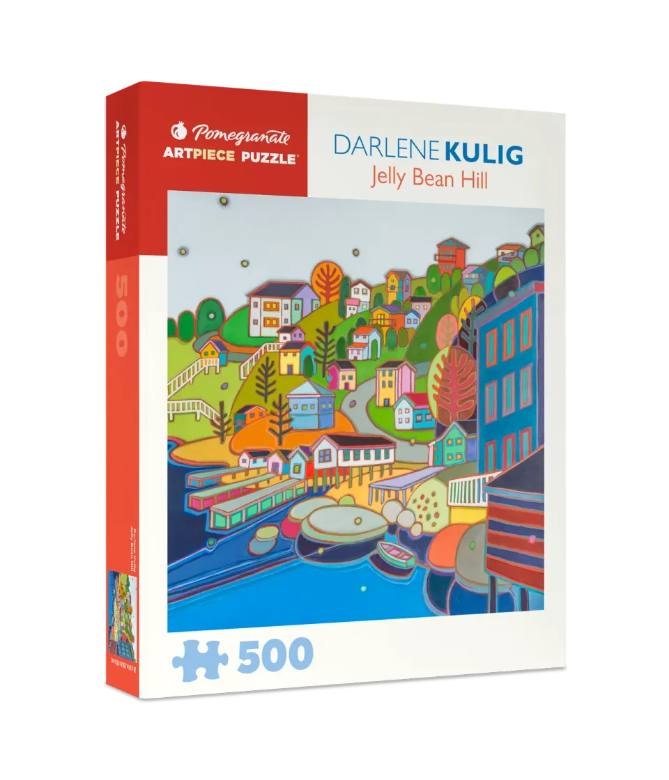 Pomegranate Jelly Bean Hill puslespil 500 brikker kystmotiv