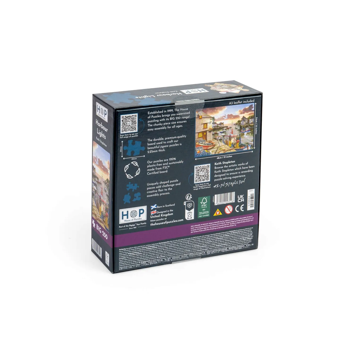 House of Puzzle BIG Harbour Lights puslespil 250 brikker havn