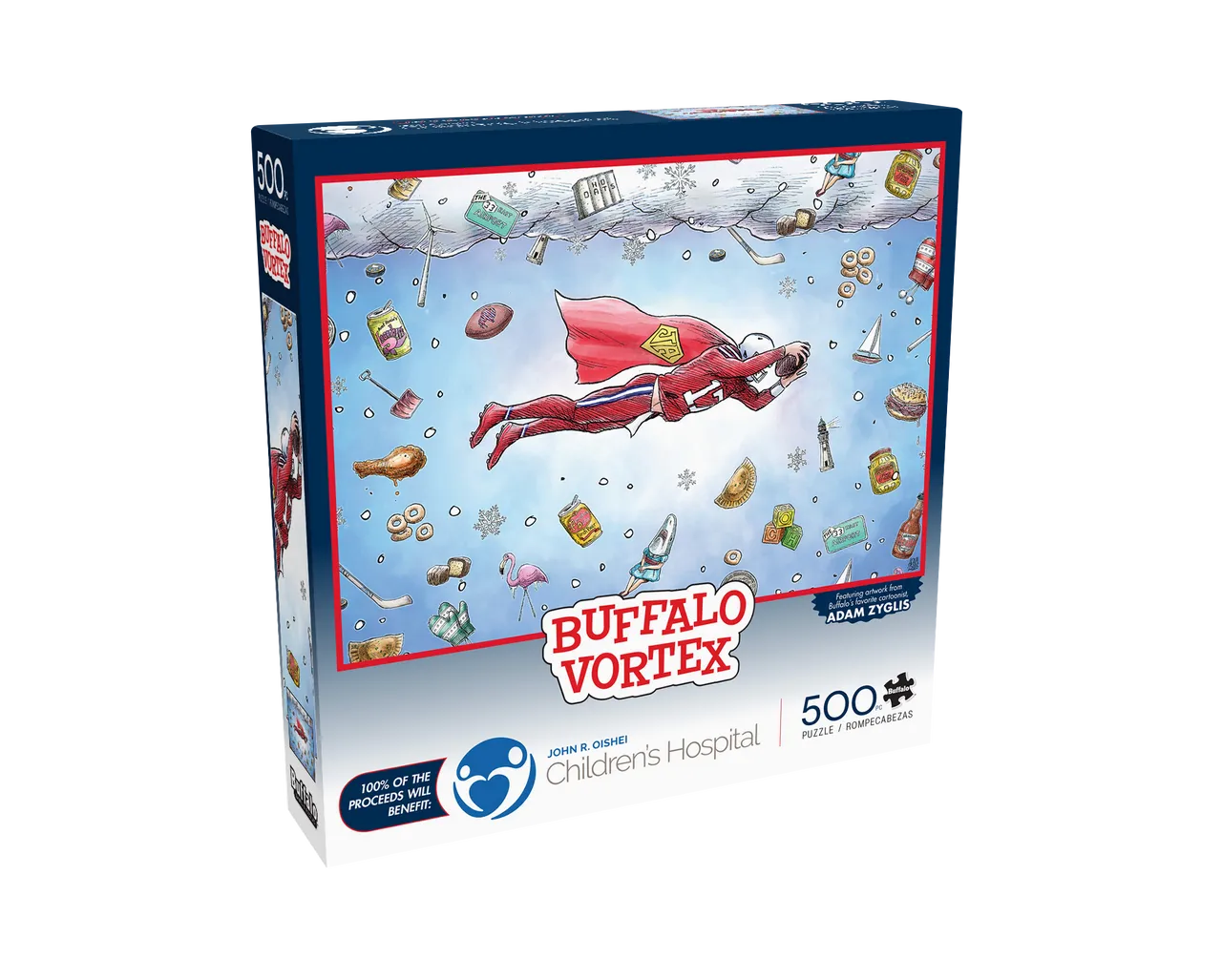 Buffalo Games Buffalo Vortex puslespil 500 brikker velgørenhed