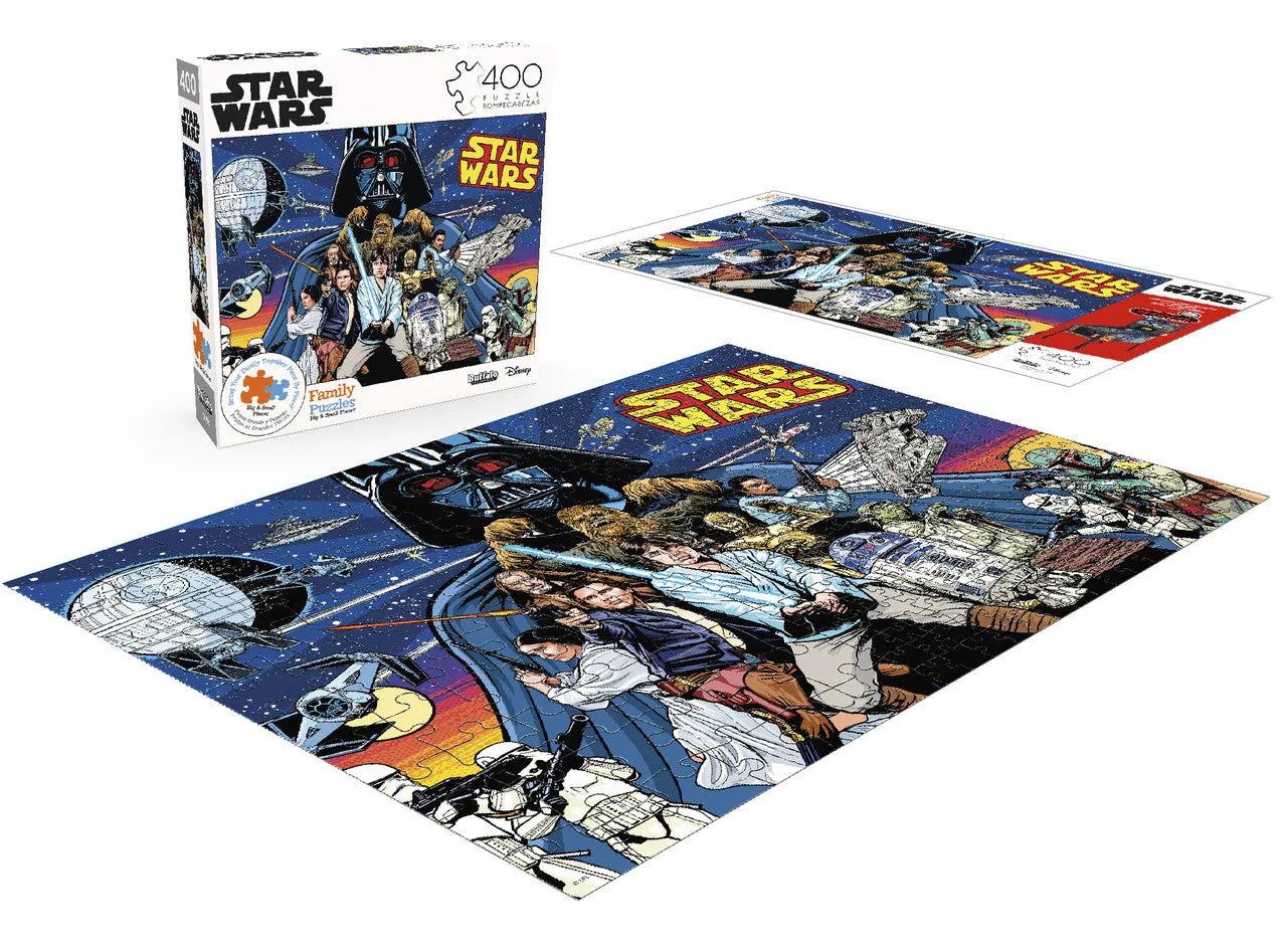 Buffalo Games Star Wars Comic Pinball puslespil 400 brikker familie