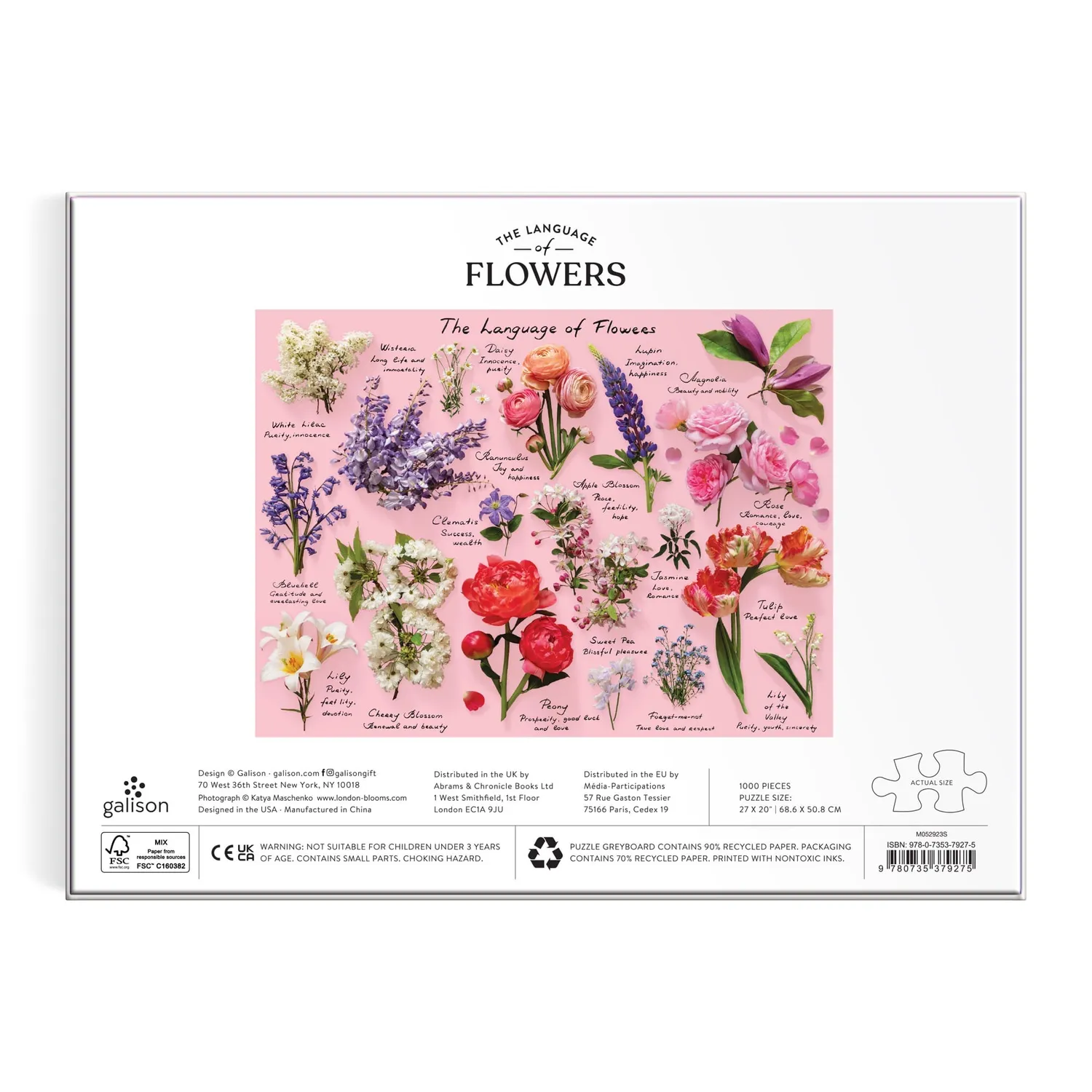 Good Puzzle Co. Language of Flowers puslespil 1000 blomster